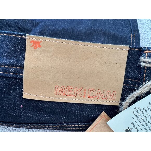 MEK DNM Jeans Mens Size 38 x 34 New Austin Denim Straight Fit Cotton Dark Wash - Picture 12 of 16